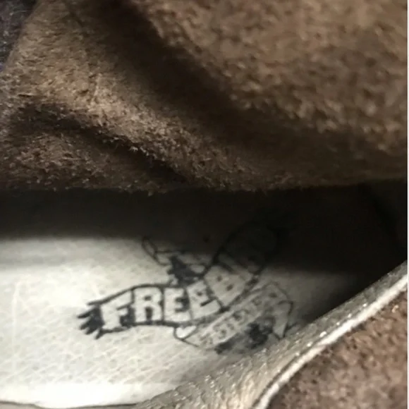 FREEBIRD by Steven Clive Tall Leather Brown Brown, Distressed Buckle, Size 8 - Picture 3 of 16